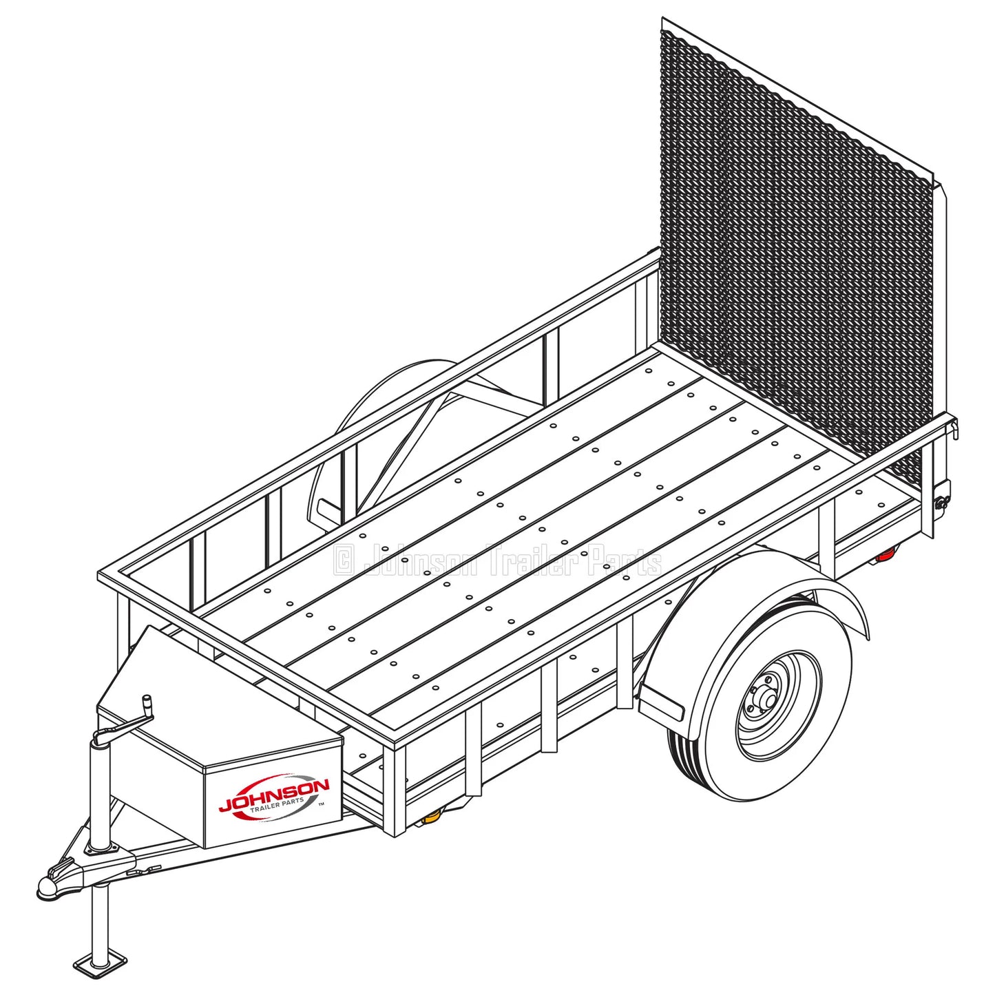 4' x 8' Utility Trailer Plans Blueprints - 3,500 lb Capacity