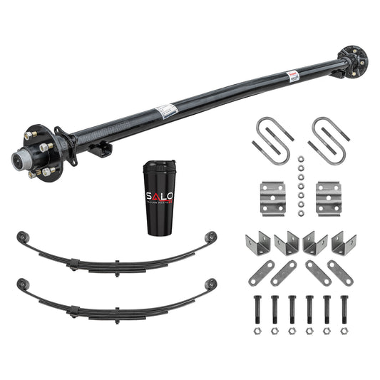 3,500 lb Idler Axle Running Gear Set w/ Hangers