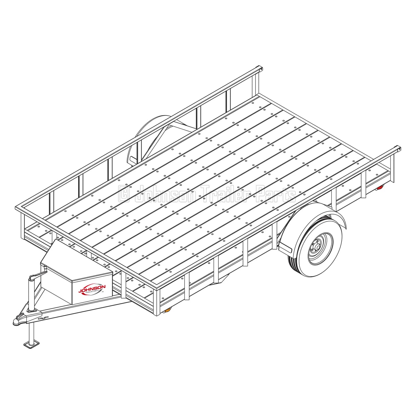 6′ 10″ x 12′ Utility Trailer Plans Blueprints – 3,500 lb Capacity