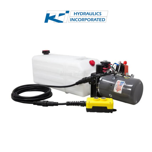 8 Quart 12V KTI Double Acting Hydraulic Pump | DC-4676