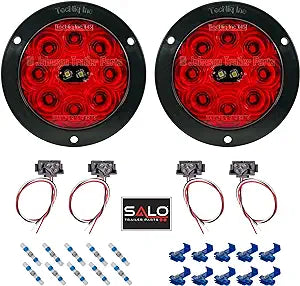 T45 | Hi Visibility LED Tail Light Kit – 4″ Round FM w/ Reverse Lights