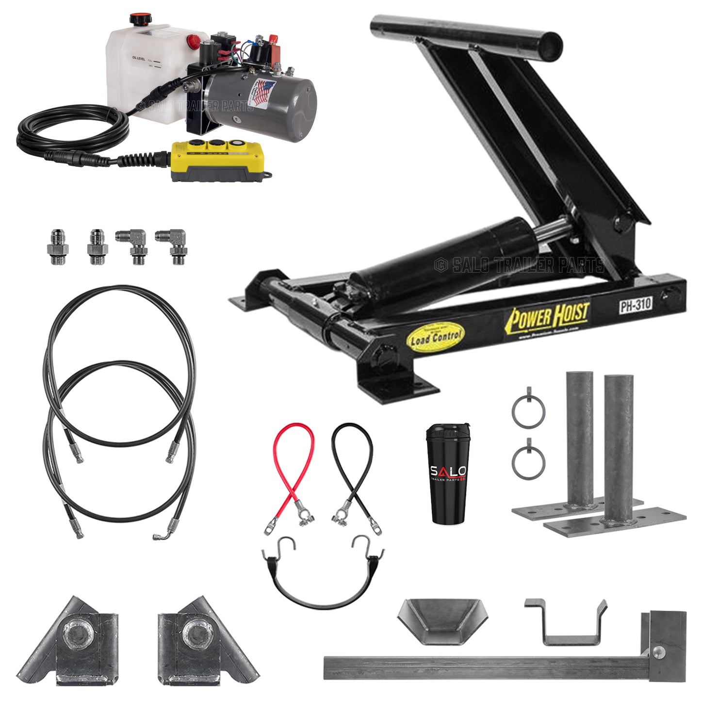 3 Ton Hydraulic Scissor Hoist Kit | Fits 8′-10′ Dump Beds | PH310