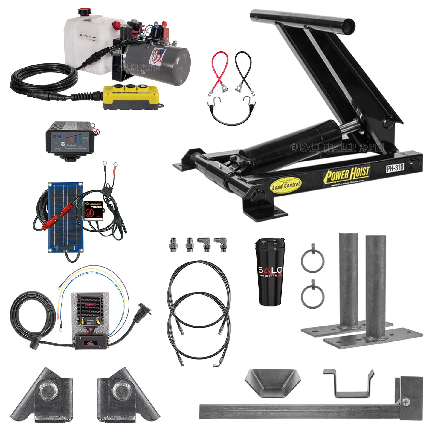 3 Ton Hydraulic Scissor Hoist Kit | Fits 8′-10′ Dump Beds | PH310