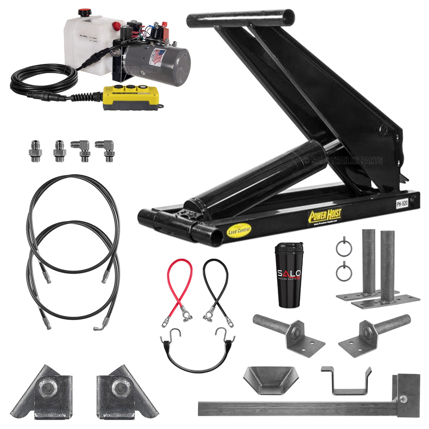 10 Ton Hydraulic Scissor Hoist Kit | Fits 10′ – 16′ Dump Beds | PH520
