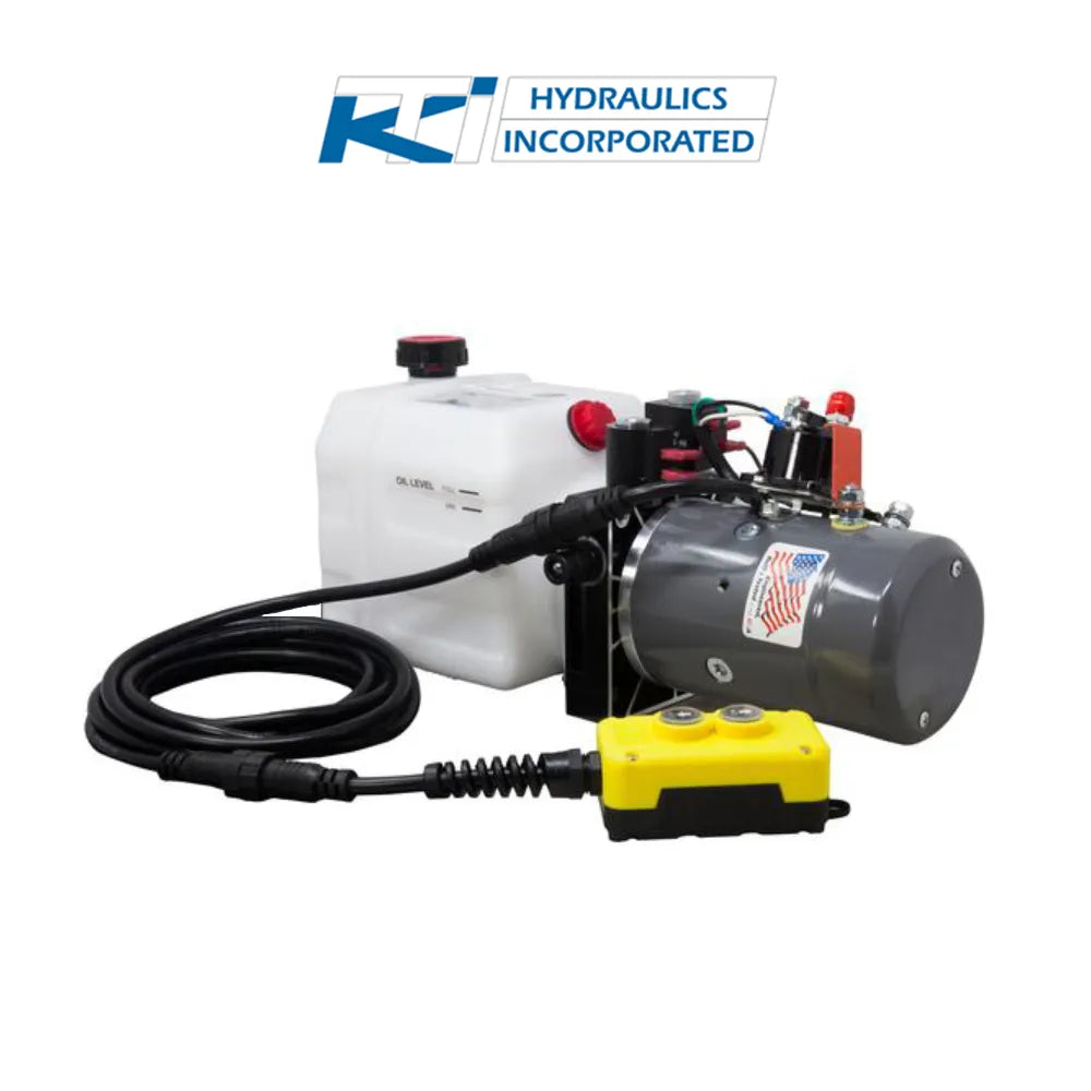 3 Quart 12v KTI Double Acting Hydraulic Pump | DC-4442