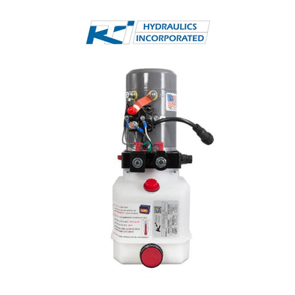 3 Quart 12v KTI Double Acting Hydraulic Pump | DC-4442