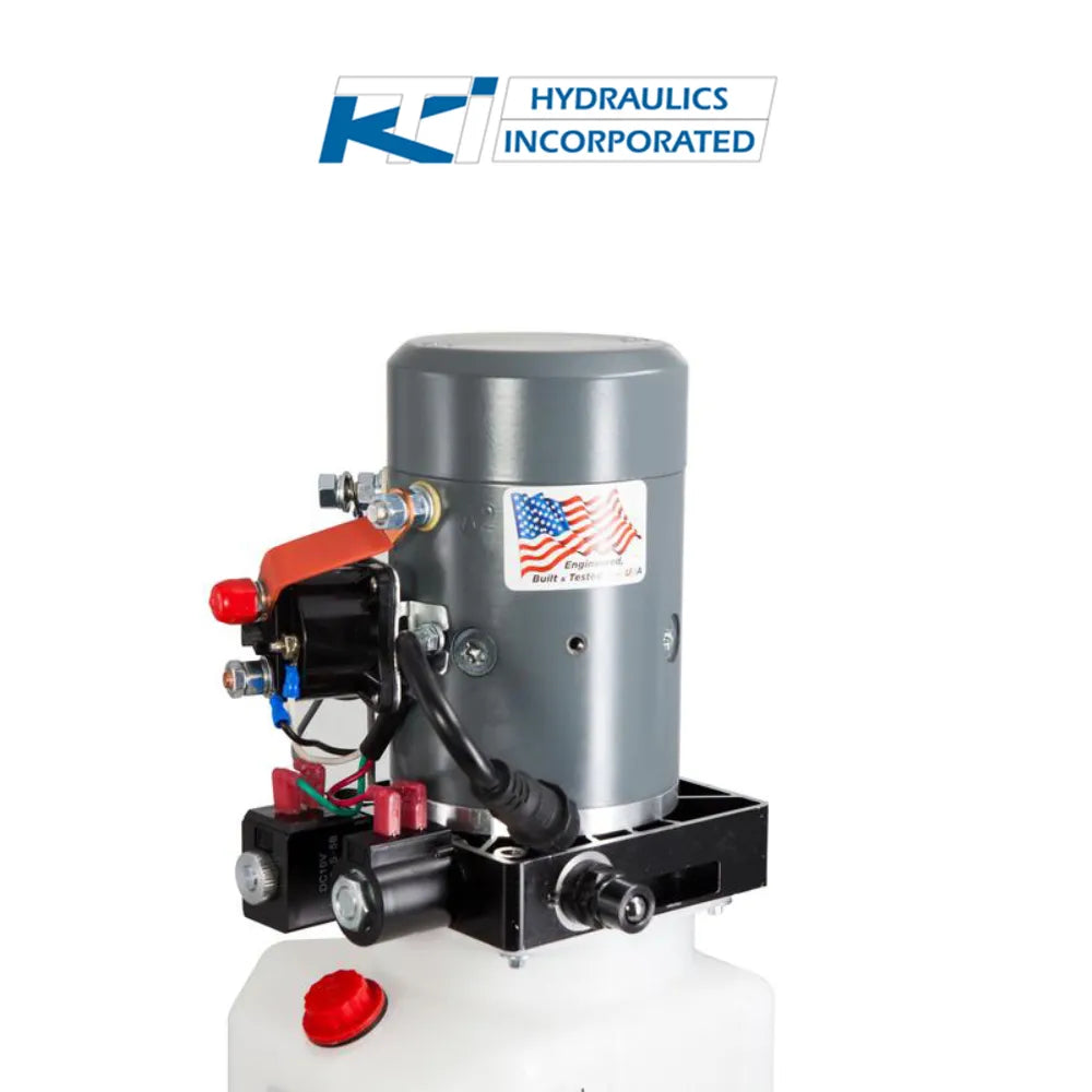 3 Quart 12v KTI Double Acting Hydraulic Pump | DC-4442