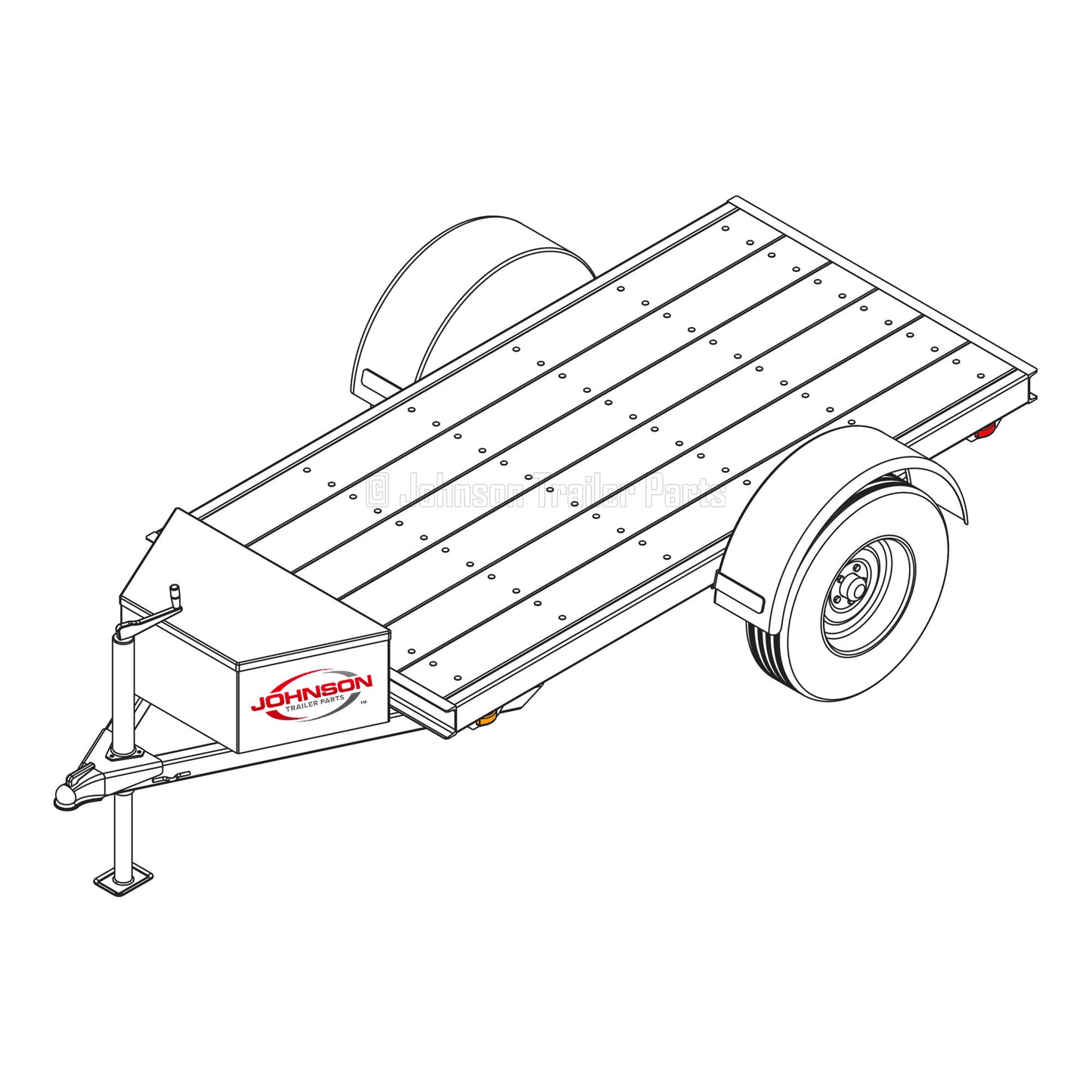 4' x 8' Utility Trailer Plans Blueprints - 3,500 lb Capacity