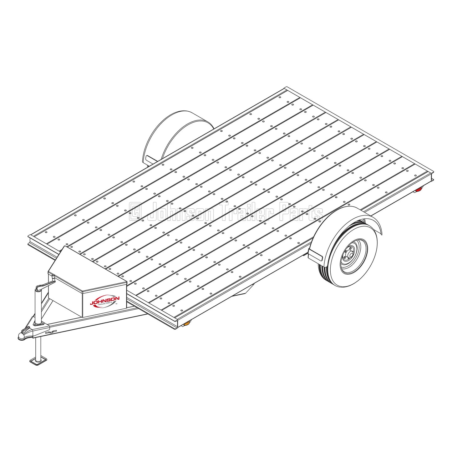 6' 10" x 12' Utility Trailer Plans Blueprints - 5,200 lb Capacity