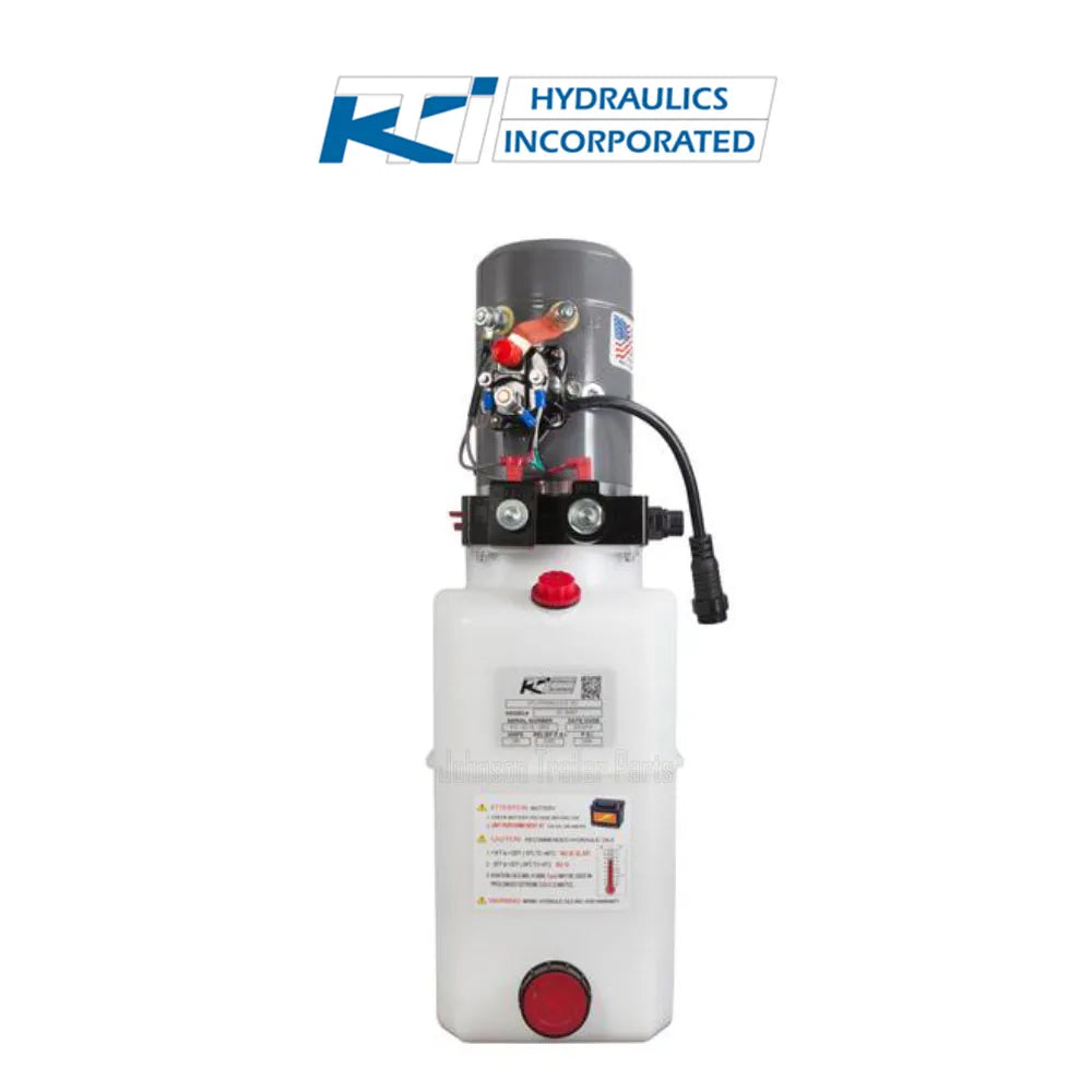 6 Quart 12V KTI Double Acting Hydraulic Pump | DC-4499