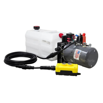 6 Quart 12V KTI Double Acting Hydraulic Pump | DC-4499